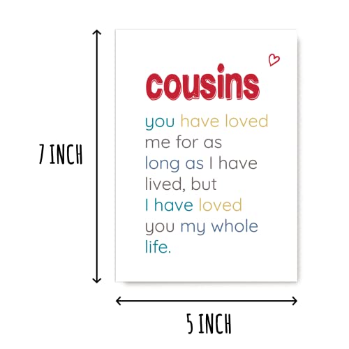 Cousins You Have Loved - Special Cousins's Day Card - Birthday Card For Cousins - Sentimental Card For Cousins - Meaningful Card For Cousins… #TOP1