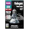 Arcadia Halogen Heat Lamp 35W Focused Beam Infrared & UVA Reptile Heat Lamp Bulb for Bearded Dragons, Tortoises, Turtle Tank and Terrariums, Long Lasting Easy to Use Indoor Heat Bulb for Reptiles