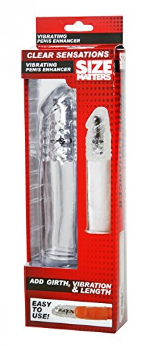 Size Matters Clear Sensations Vibrating Penis Enhancer, (Ae336) #TOP1