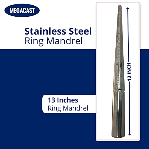 Megacast Stainless Steel Ring Sizing Mandrel Sizes 1-16 #TOP2