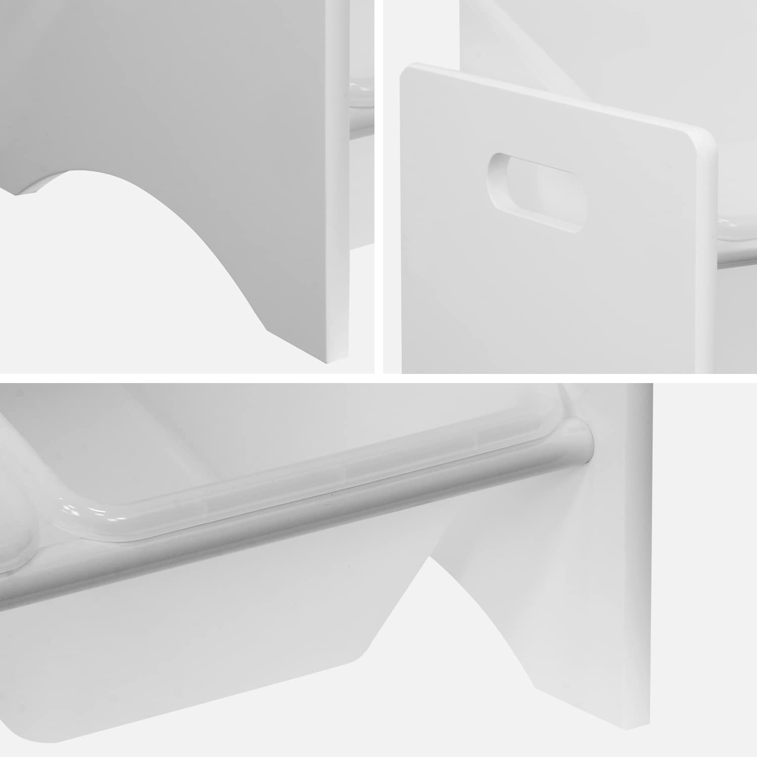 Alice's Home - Meuble de Rangement pour Enfant avec 9 casiers. Blanc - Tobias - MDF décor Bois Naturel. 64x29.5x60cm