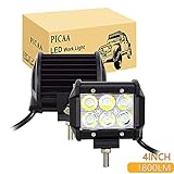 Amplia Aplicación: esta foco Led trabajo funciona con voltaje de funcionamiento de DC 9 a 30 V, se puede usar para diferentes tipos de vehículos, como 4x4, coche, jeep, camión, SUV, tractor, barco etc