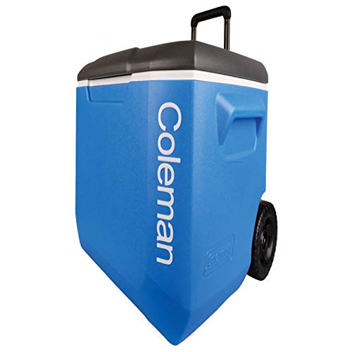 Coleman Performance Wheeled Cooler Glacière 60 QT, glacière à roulettes, Coffre Isotherme à roulettes de 56 l, maintient au Frais Pendant 4 Jours, Coffre Isotherme, bac à Glace portatif à roulettes – vue 2