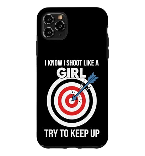 I Know I Shoot Like a Girl �A�[�`�F���[ ���`�x�[�V���� �X�}�z�P�[�X iPhone 11 Pro Max �p