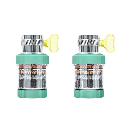 Image of IONIX Tap Filter Pack of 2 Multilayer Faucet Filter - 5 Layer Activated Carbon Water Purifier for Kitchen and Bathroom