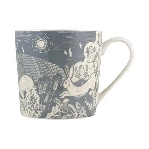 English Tableware Company Artisan Grey Hare Mug, 11.5 cm Diameter Cover