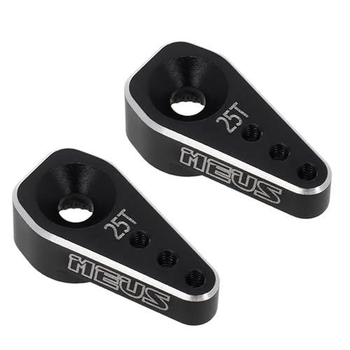 MEUS RACING SCX24 Servo Arm 25T Servo Horn for High Torque Micro Servo SCX24 1/24 RC Crawler Upgrades Parts, 2pcs, Not for Stock Servo