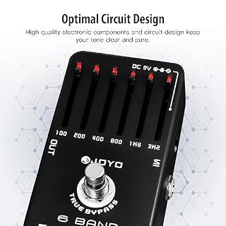 JOYO Égaliseur de guitare électrique à pédale EQ 6 bandes (100 Hz 200 Hz 400 Hz 800 Hz 1,6 kHz 3,2 kHz) fournit ± 18 dB pour chaque bande (JF-11) - Les Beatles, Paul McCartney, John Lennon, RIngo Starr, George Harrison JOYO Égaliseur de guitare électrique à pédale EQ 6 bandes (100 Hz 200 Hz 400 Hz 800 Hz 1,6 kHz 3,2 kHz) fournit ± 18 dB pour chaque bande (JF-11) – Image 3