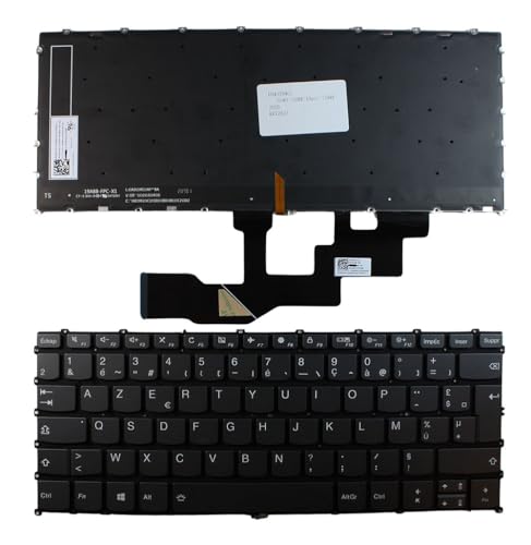 Clavier Lenovo IdeaPad S540-13ARE Power4Laptops rétroéclairé gris pour PC portable
