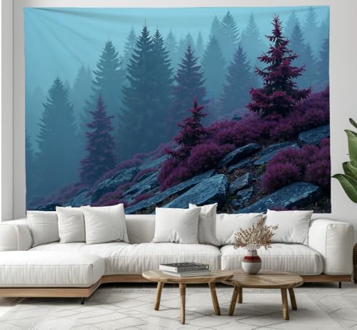 Tapisserie decoration murale haut de gamme paysage nordique