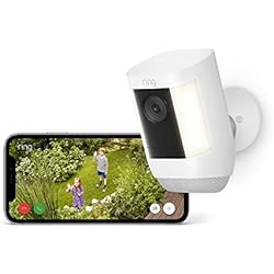 Descubre la Ring Spotlight Cam Pro Battery de Amazon | Vídeo HD 1080p y HDR, detección de movimiento 3D, vista panorámica, focos LED e instalable por tu cuenta | Incluye 30 días gratis de Ring Protect