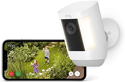 Ring Spotlight Kamera Pro Akku (Spotlight Cam Pro Battery) | 2K-Video mit Ring Vision, 3D-Bewegungserfassung, LED-Spotlights, Selbstinstallation | 30-tägige kostenlose Testphase fü