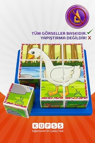 KÜPSS Uçan Hayvanlar 3D Puzzle - 9 Küp 6 Yapboz - Görsel 3