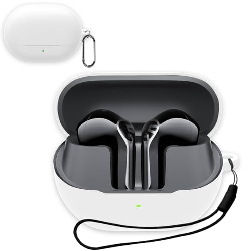 For SOUNDPEATS Air6 HS �p �P�[�X �J�o�[ KONXISA �V���R���P�[�X �ϏՌ� �h���h�o �E�H�b�V���u�� �i�J���r�i�t��+�X�g���b�v�t�� �j ���p���₷�� �����[�d�\ �����^�т����₷���i�z���C�g�j