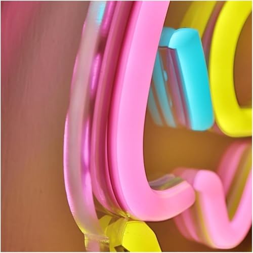 Lampe au néon Donut à éclairage LED doux pour chambre ado - 6