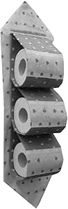 Russo Tessuti Porta Rotolo Carta Igienica Cuori Love Organizer Bagno Accessorio Paris-Marrone