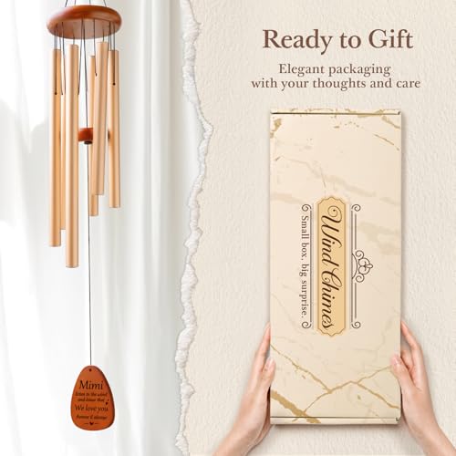 Aurahouse Mimi Gifts Wind Chimes 36'', Mimi Birthday Gifts, Gift for Mimi, Mimi Gift Ideas from Grandkids for Thanksgiving, Christmas, Valentines Day, Mothers Day by Aurahouse - Used condition - Image 8
