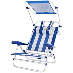 CREVICOSTA QUALITY MARK MARCAS DE CALIDAD - Sodio 2001-3 New - Silla de Playa Plegable con TOLDO, reposabrazos y 7 Posiciones (Marinera)