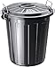 Produktbild Rotho Basic Mülleimer 25l mit Deckel, Kunststoff (PP) BPA-frei, schwarz, 25l (37,0 x 36,0 x 41,5 cm)