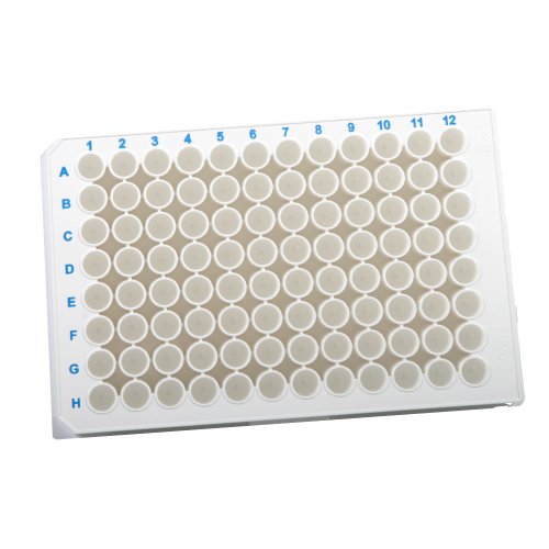 Corning 3903 Polystyrene Flat Bottom 96 Well TC-Treated White Microplate, With Lid (Case of 100)