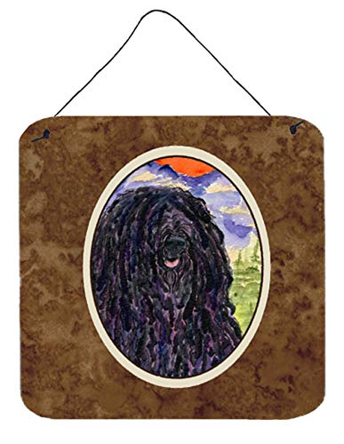 Caroline's Treasures SS8623DS66 Puli Wall or Door Hanging Prints Aluminum Metal Sign Kitchen Wall Bar Bathroom Plaque Home Decor, 6x6, Multicolor