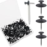 60 PCS Double Headed Picture Hanging Nails, Wall Hangers Without Nails, Thumb Tacks for Wall Hangings Picture, Renter Friendly Decor Push Pins for Tapestry Frame Art