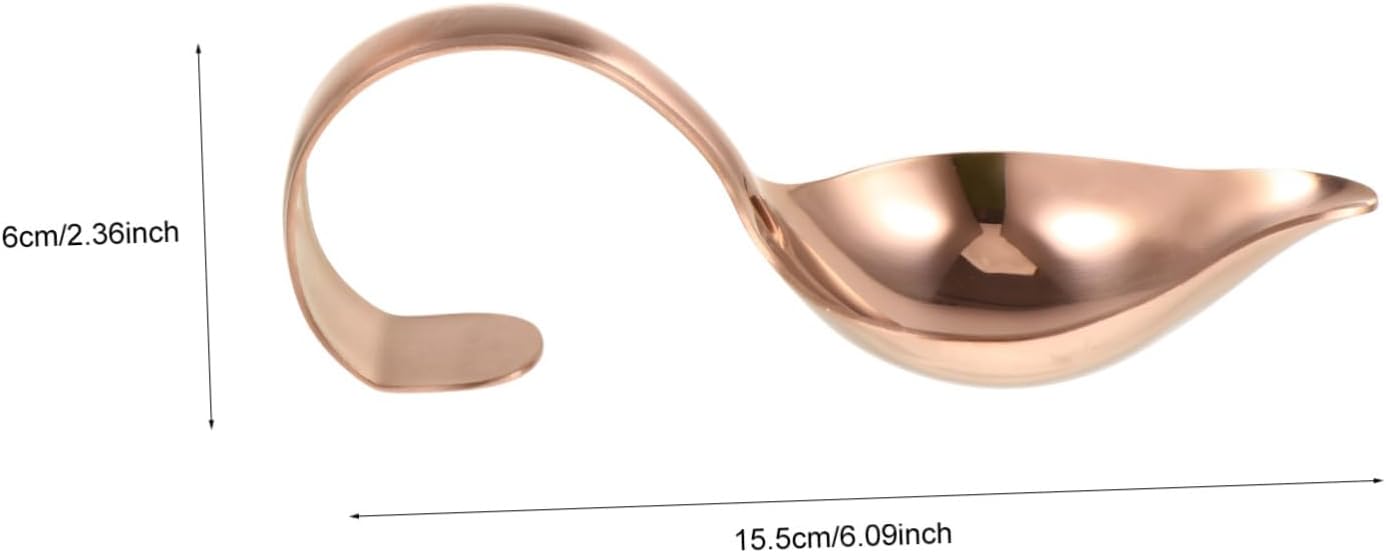 Stainless Steel Saucier Culinary Spoon for Baking Western Food Decoration