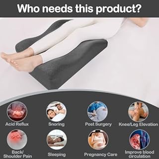 Sex Pillow for Adult, Memory Foam, Couples Butt Cushion for Bed, Ergonomic Positioning Sex Wedge Cushion, for Sleeping, Leaning, Lying and Back Support