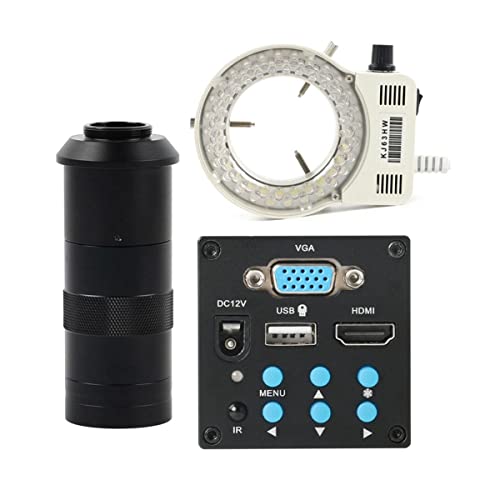 ���{�p�������A�N�Z�T���[ 1/2 "1080p�r�f�I�������J����100x 130x 180x 200x 300x 500x c�}�E���g�Y�[�������Y(100x lens with Light)