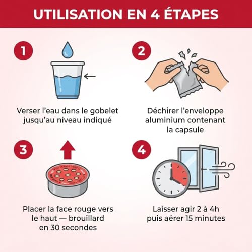 Fumigateur Insecticide Punaises de Lit 20g EXCELLIUM PROFESSIONNEL 50-100m² – vue 4