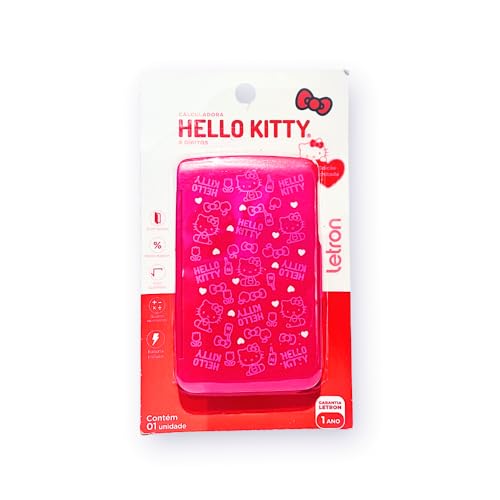 Calculadora Flip Letron Hello Kitty 8 Dígitos Rosa