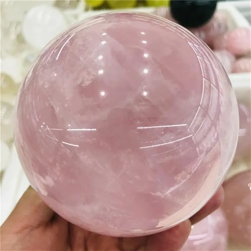 Cristal naturel de quartz rose sélectionné, sphère décorative de 600-700g - 5