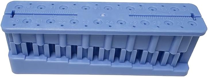 Dental Endo Measuring Block Box Autoclavable Endodontic Block Files Endo Ruler for Accurate Root Canal Measurement