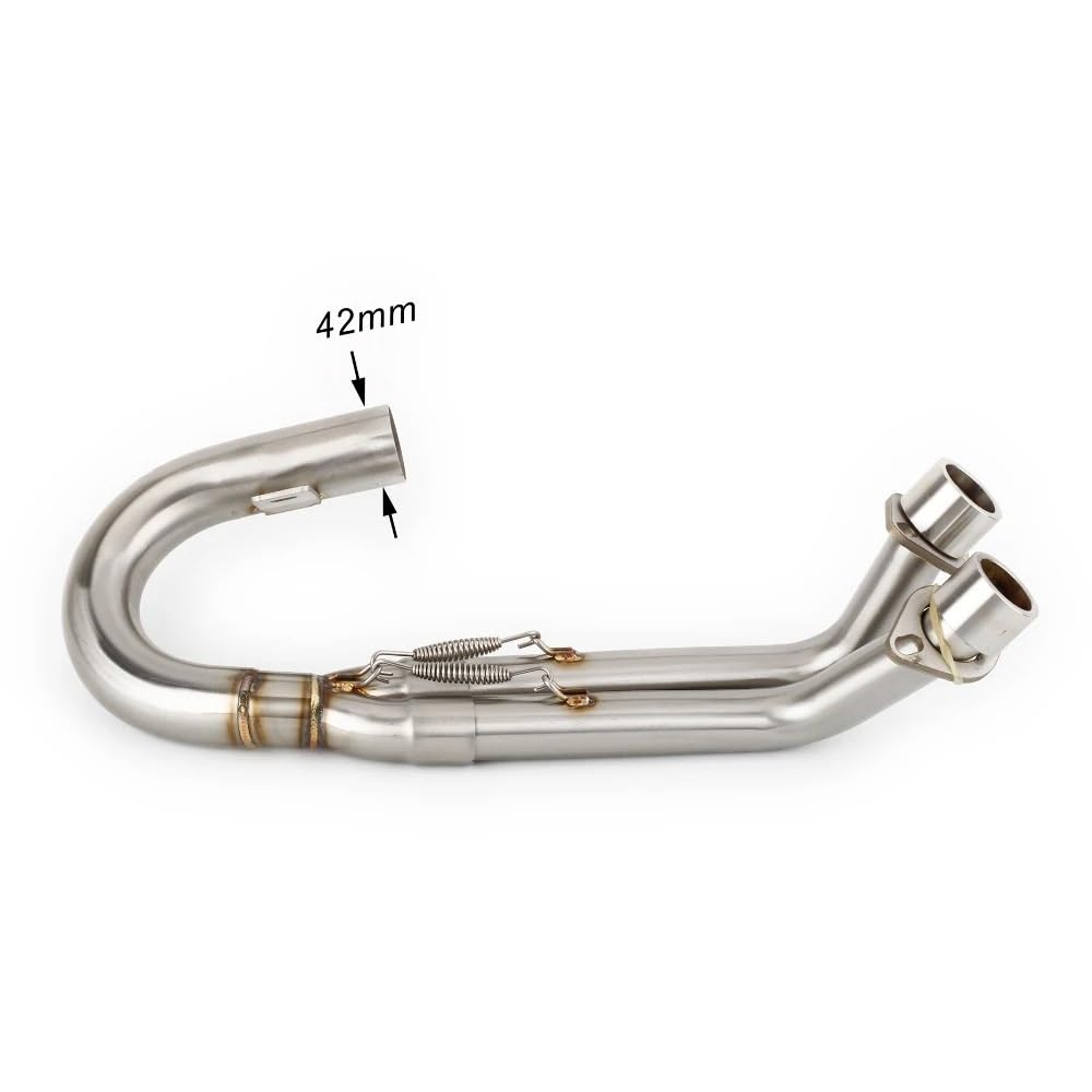 Motorrad Auspuff Schalldämpfer Für Rhino Für 660 Für Escape Für YXR660 2004-2007 Slip-on Motorrad Auspuff Header Link Rohr 5UG-E4611-01-00