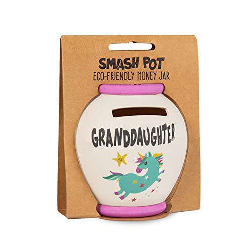 History & Heraldry Personalised Bamboo Smash Pot Money box (Granddaughter)