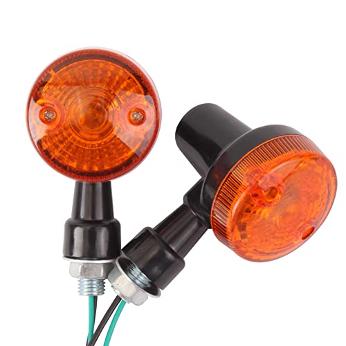Jsmancave Universal Turn Signal Indicator Light Blinker Amber Lenses 4 Pcs Fits For Yamaha Fits For Honda Suzuki Kawasaki Harley Davidson Ducati Bmw Street Bike Scooter Cruiser Most Motorcycle #TOP2