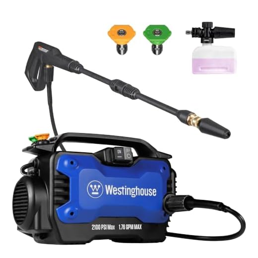 Westinghouse ePX3100s Electric Pressure Washer, 2100 Max PSI 1.76 Max GPM with Foam Cannon and Turbo Nozzle, for Cars/Fences/Driveways/Home/Patios