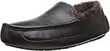 UGG mens Ascot slippers, Black/China Tea, 9 US