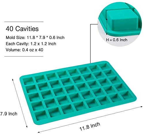 Feliciay 6-pack siliconen snoep en chocoladevormen, niet-stick voedselkwaliteit, voor chocolade, vormgeven hard, brekende snoep, snoep, ijsblokjes, Jello - harten, sterren, ronde, schelp, Vortex