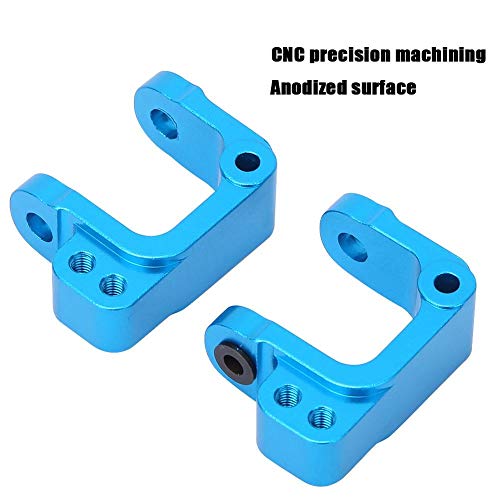 RC Aluminum Alloy Hub Knuckle Arm Spare Parts Fit for 1-10 ECX 2 Wheel Drive RC Car Accessory (Blue ECX334001B)