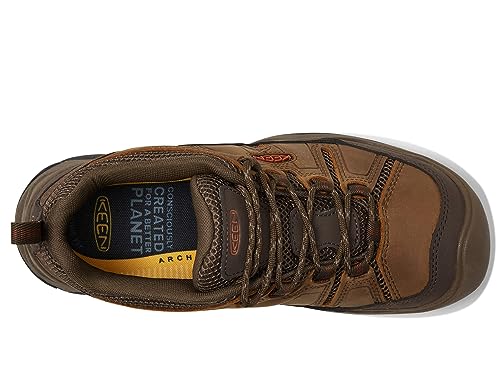 Image of KEEN Men's Circadia Vent Low Height Breathable Hiking Shoes, Bison /Potters Clay