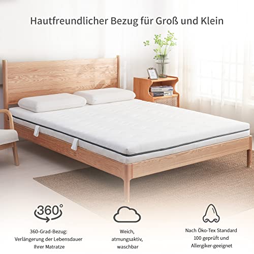 Komfortschaummatratze Essence Sleep 90 x 200 x 14 cm mit 7 Zonen