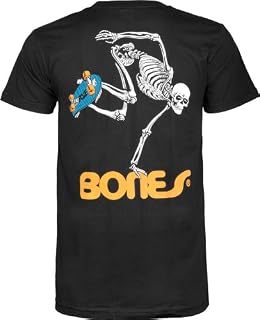 Powell-Peralta Skateboard Skeleton T-Shirt, Black, Large
