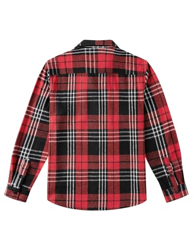 Image of COOFANDY Mens Flannel Shirts Long Sleeve Plaid Shirt Jacket Button Down Shirt with Pockets