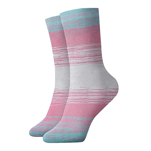 Maikeway Transgender Flag Socks Casual Sports Socks Low Cut Socks Athletic Socks Comfort Casual Socks Winter Socks Warm