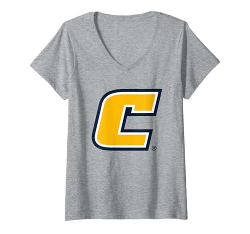 Womens Chattanooga Mocs Icon Logo Officially Licensed V-Neck T-Shirt