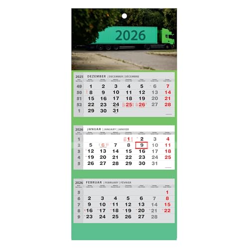 ✅ Calendario 12 mesi, a strappo, con 3 mesi per pagina.