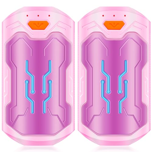 Hand Warmers Rechargeable, 2 Pack 20 Hrs Long Electric Heater, Portable USB Hand Warmer Pocket Heater, Outdoor Smart Safe Heat, Gifts for Christmas, Outdoor, Golf, Hunting, Camping Men Women (Purple)