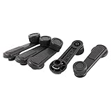  DealMux 5 Piezas Negro de plástico del Coche Universal elevalunas Bielas Manilla de Palanca