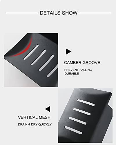 2Pcs Soap Holder For Shower Wall, Self Adhesive Soap Dish With Drain, Bar Soap Holder For Shower Bathroom Kitchen, Soap Saver Keep Bar Soap Dry And Clean. #TOP3